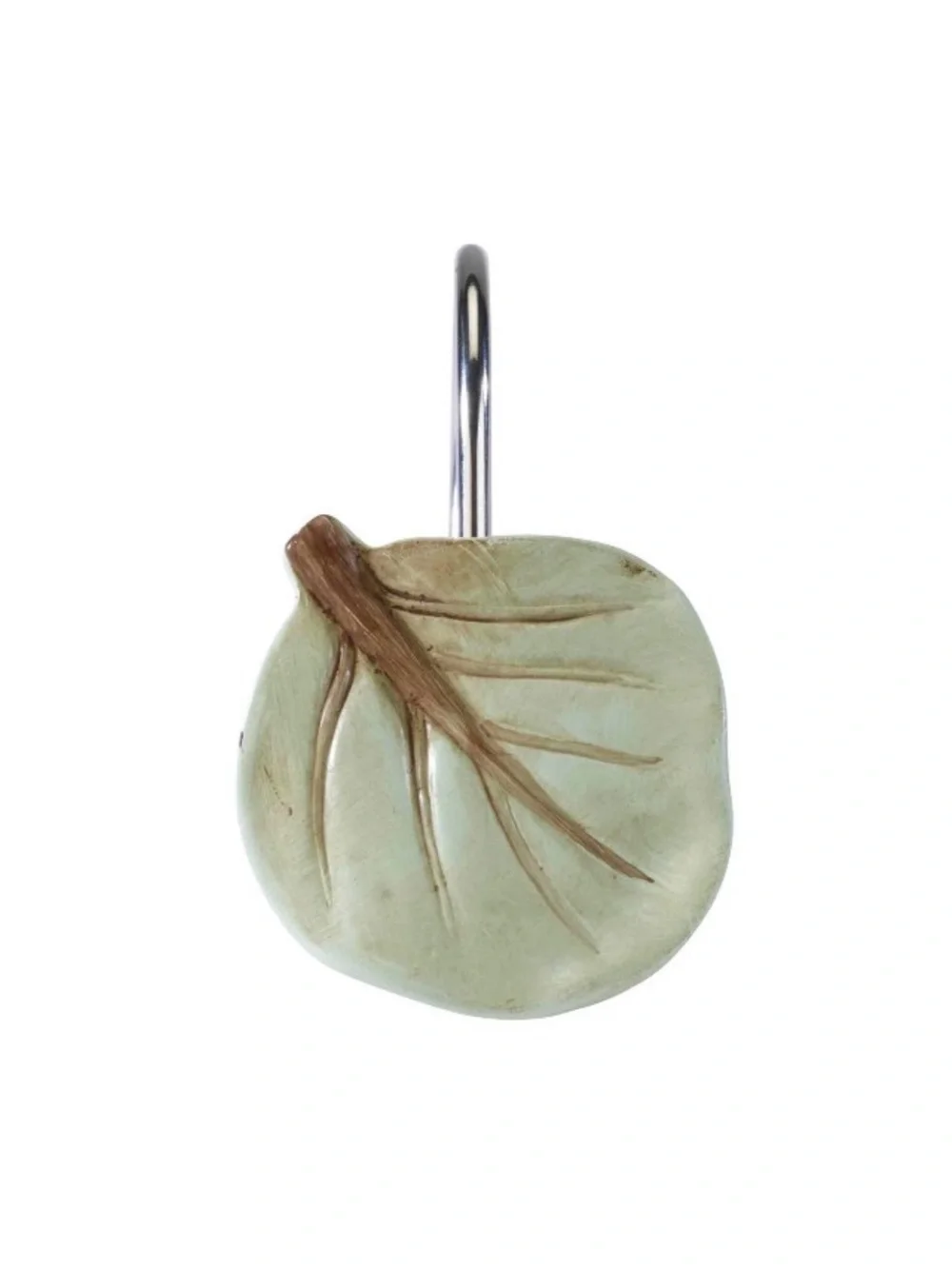 AVANTI NWT 12pc ombré leaves shower curtain hooks